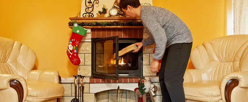 Rusted Metal Fireplace Restoration in Parker, Colorado