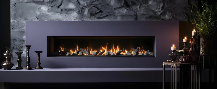 Ember Bed for Ventless Gas Fireplace in Parker, CO
